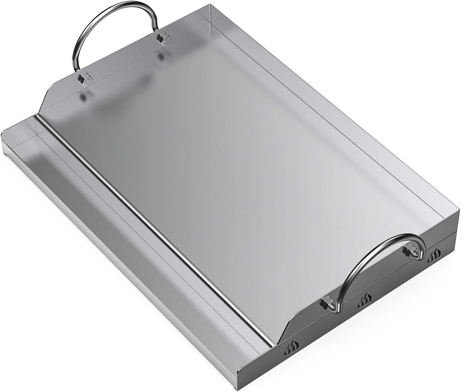 Onlyfire Plancha Acero Inoxidable 51 × 32 cm Barbacoa Universal Antiadherente