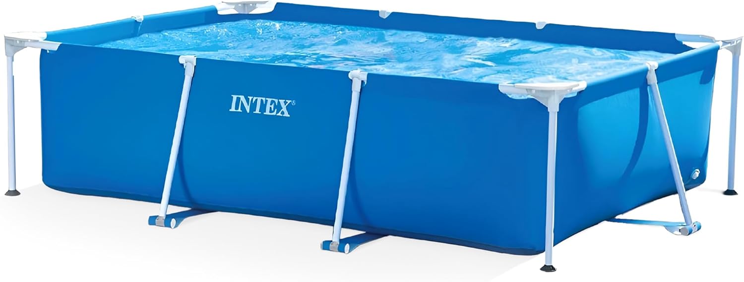 Intex Piscina Rectangular Metal Frame 450 × 220 × 84 cm 7127 L Depuradora Incluida