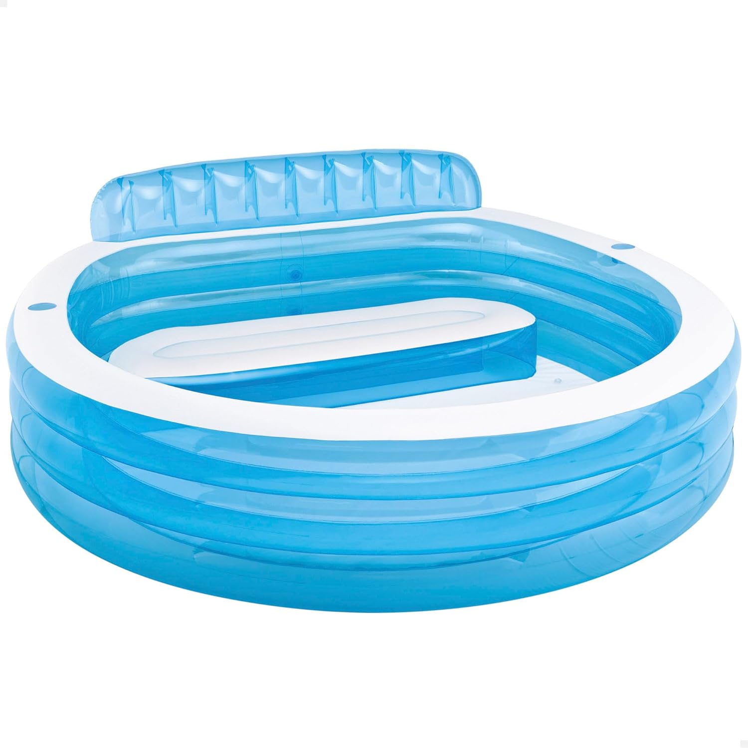 Intex Piscina Familiar 4 Asientos 229 × 218 × 79 cm 590 L Respaldo Portavasos