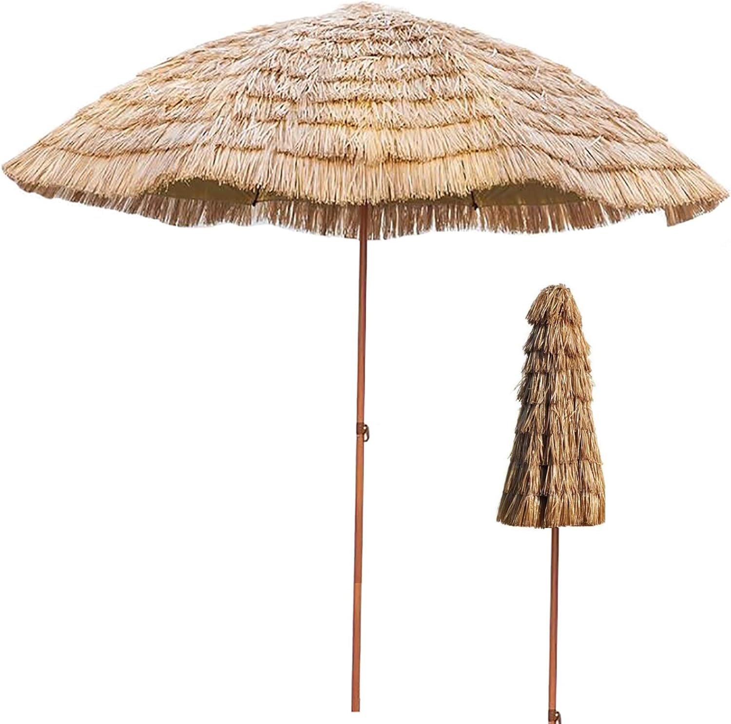 CLSDRZC Sombrilla de terraza de 8 pies (244 cm) con 8 varillas