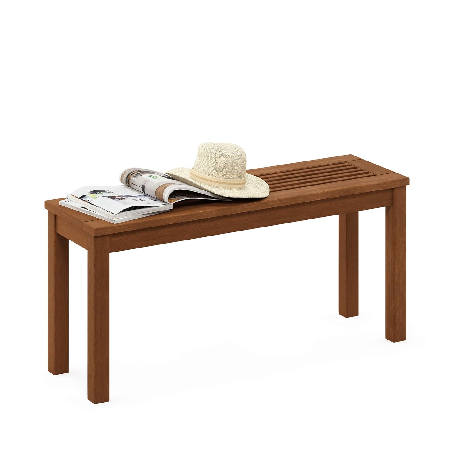 Furinno Banco Jardín Madera Meranti Aceite Teca 100 × 30 × 47 cm Natural