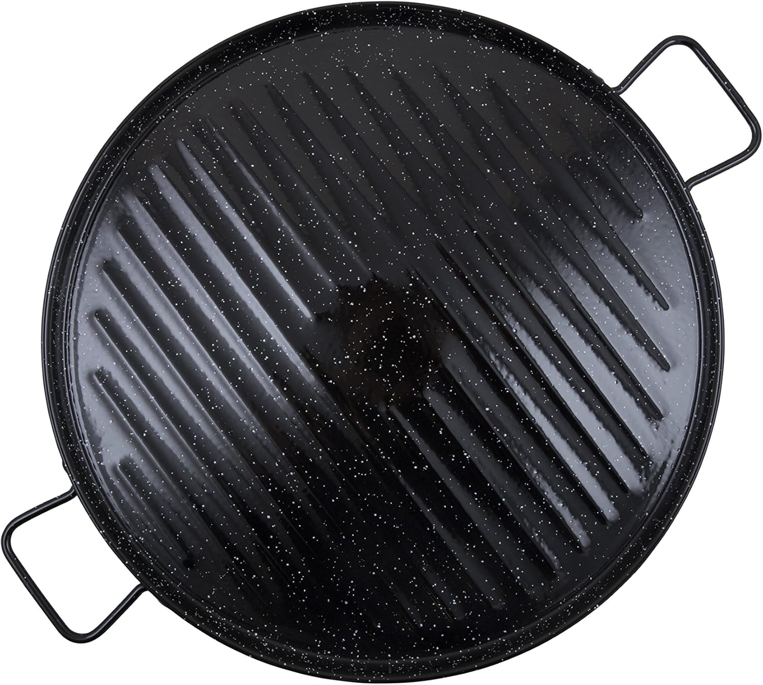 Garcima Plancha Hierro Fundido 42 cm Lisa Ondulada Esmaltada La Ideal
