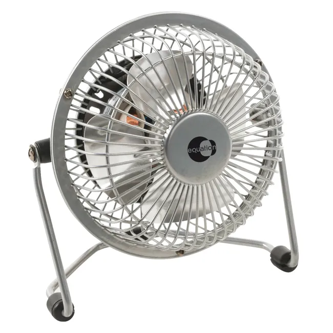 EQUATION Mini Ventilador Lara 4W Gris 10cm Sobremesa