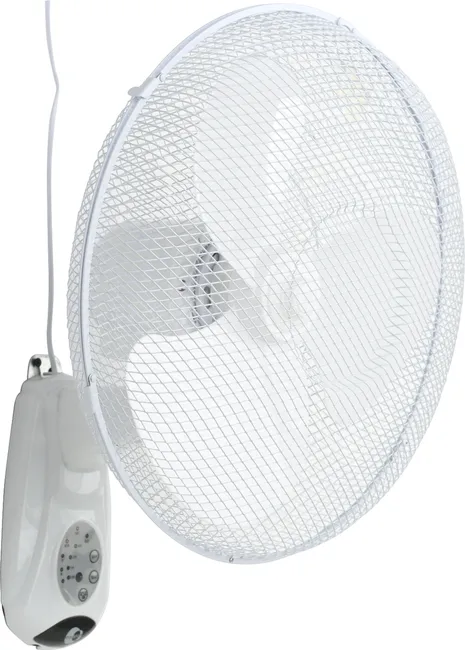 EQUATION Ventilador de Pared Derby 45W Blanco con Mando y Temporizador