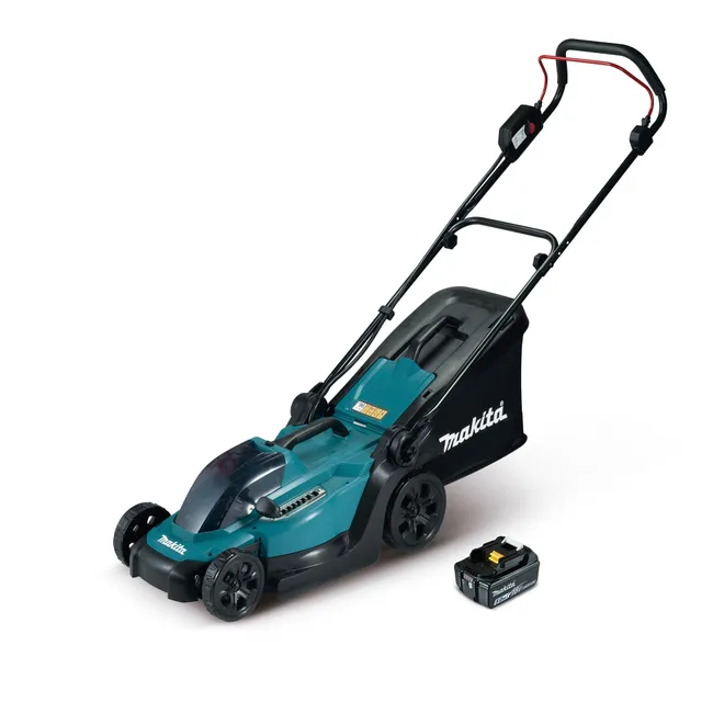 MAKITA DLM330RT Cortacésped Batería 18 V 33 cm 3 en 1 Batería 5 Ah Cargador