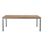 Mesa de jardín Naterial Oris aluminio y eucalipto 200 cm - Imagen 3