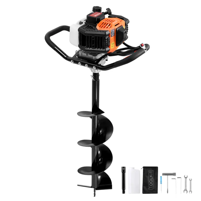 VEVOR Barrena Gasolina 52 cc 1450 W Broca 200 mm Varilla Extensión - vista 2