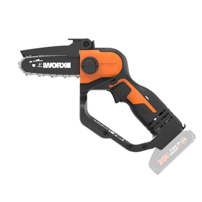 WORX WG324E.9 Mini Motosierra Poda 20 V 12 cm PowerShare Sin Batería